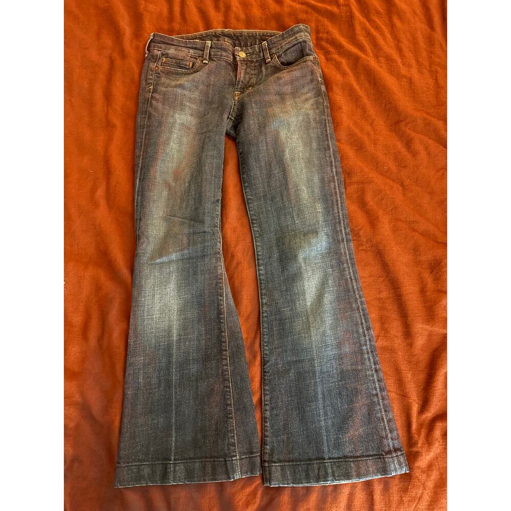 Citizens of Humanity Dunaway Low Waist Flare Leg Jeans Y2K Size 27 throwback